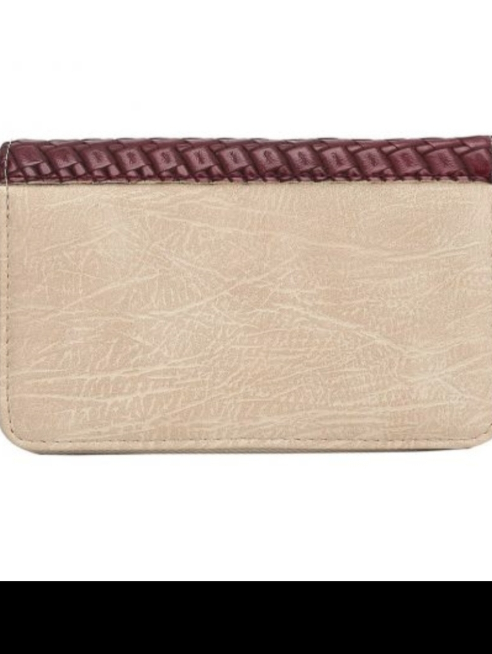 Vendula The Swan Inn Pub Medium Ziparound Wallet - Cream & Burgundy - Picture 5 of 5